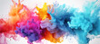 colorful watercolor ink splashes, paint 237