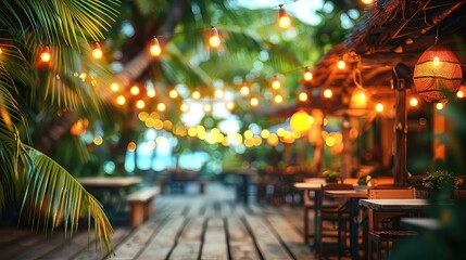 Background Attend a gl beach party with a backdrop of the sparkling ocean and swaying palm trees.