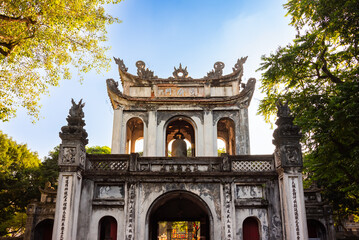 Wall Mural - Main gate of Temple of Literature in Hanoi, Vietnam