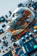Poster - Synthetic Intellect: A Portrait of AI Innovation. Generative ai