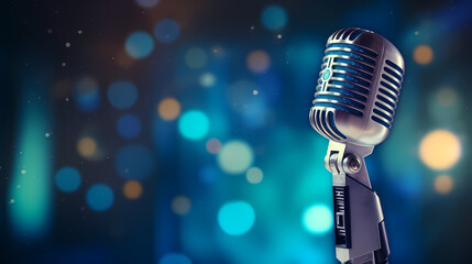 Wall Mural - Microphone illustration