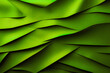 deep green coloured straight line slashed paper making 3D effect with shadows