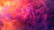 Abstrack background of flying smoke with a vibrant color background.
