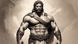 Ancient Greek warrior, Hercules.