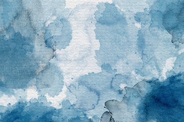 Wall Mural - blue abstract watercolor background.