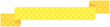 Vector illustration of Simple ribbon with dot pattern 5 (yellow)