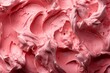 Delicious teaberry ice cream texture background
