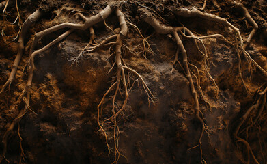  Close-Up of Tree Roots in Soil
