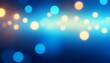 Blue widescreen bokeh background for Banner, Poster, ad, celebration, and various design works