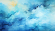Pastel Blue Watercolor Background: Tranquil and Serene