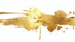Gold splashes Texture. Brush stroke design element