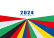 The 2024 European Football Championship in Germany colorful stripes background