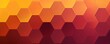 Maroon and yellow gradient background with a hexagon pattern in a vector illustration