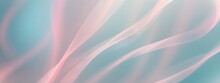 Abstract Background Of Blue And Pink Wavy Silk Or Satin. 3d Render Illustration. Colorful Abstract Background Design For Banner.