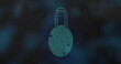 Image of number online security padlock icon
