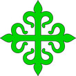 Spanish military orders. Alcantara's Cross. A military order similar to the Templars