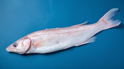 Fresh Haddock Catch on solid background.