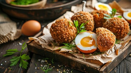 Canvas Print - Scotch egg 