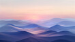Soft pastel sunset over tranquil rolling hills