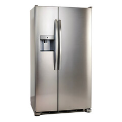 Refrigerator, close-up, isolated on a transparent background.