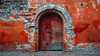 Wall Mural - red brick walls background