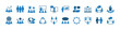 set of meeting icons, team, conderence,