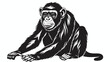 This isolated monkey vector clipart monkey vector illustration