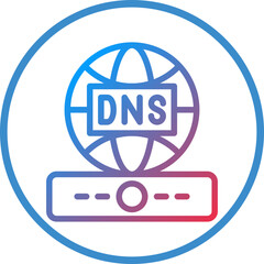 Poster - Vector Design DNS Icon Style