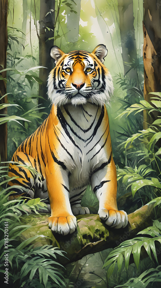 Tiger Based Image Here's a suggestion for naming the image based on your input: Majestic ...