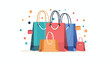 Shopping bag design Commerce market store retail payi