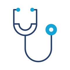 Wall Mural - Stethoscope icon solid vector design in trendy style