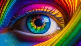Fototapeta Sypialnia - eye of the rainbow