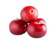 Fresh cranberry isolated on transparent background. PNG format