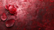 red rose petals , generative ai