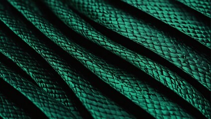 Green textures wallpaper. Abstract k background silk, smooth, waves pattern. Modern clean minimal backdrop design. Green and black high definition.