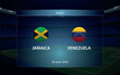 Jamaica vs Venezuela. America soccer tournament 2024