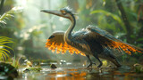 Fototapeta  - Heron Standing in Water