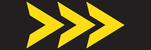Yellow Arrows On Black Background