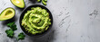 guacamole, with empty copy space, minimalist, traditional, dining room, natural light, professional food photography