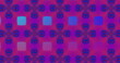Image of kaleidoscopic colourful red, blue and purple square shapes moving hypnotically in a seamles