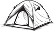 Camping Dreams in Your Living Room Tent Vector Illustration for Indoor Escapes