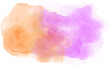 Pink orange watercolor stains.