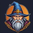 Wizard Logo Mascot for Sport and E-Sport Gaming Teams, Wizard Avatar