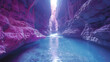 Narrow Cave Formation with Pink and Purple Hues,
The grand canyon is a natural wonder of the world
