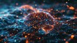 futuristic holographic brain concept with glowing neural networks abstract 3d illustration