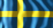 Aniamtion of waving flag of sweden