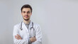 © Etherbrush - Professionnalisme Médical : Portrait Photoréaliste d'un jeune Médecin avec Stéthoscope
