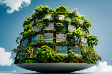 Environmentally friendly sustainable development concept