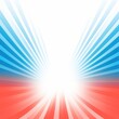 Sun rays background with gradient color, blue and coral, vector illustration
