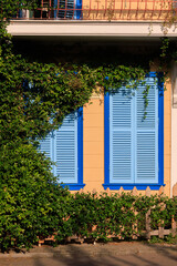 Wall Mural - Elements of architectural decorations of buildings, old windows and window openings, arches and patterns. On the streets in Turkey, public places.